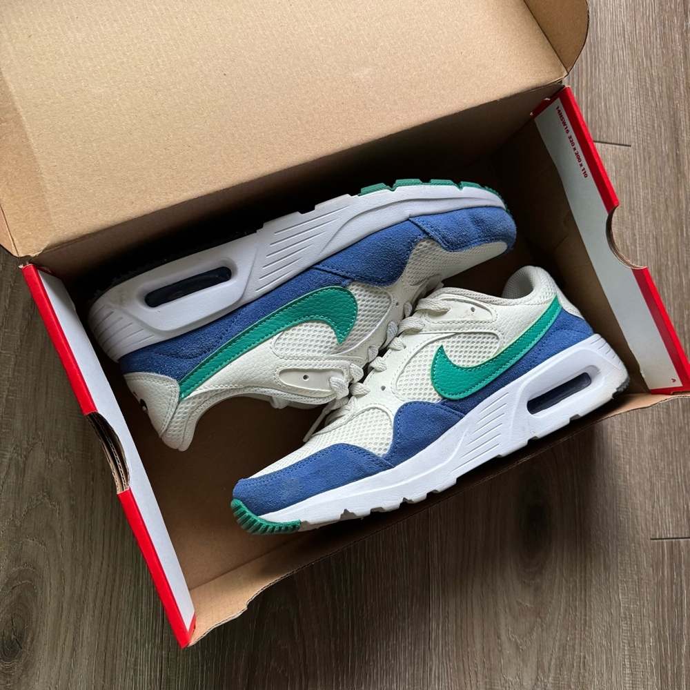 Green and Royal Air Max Nikes